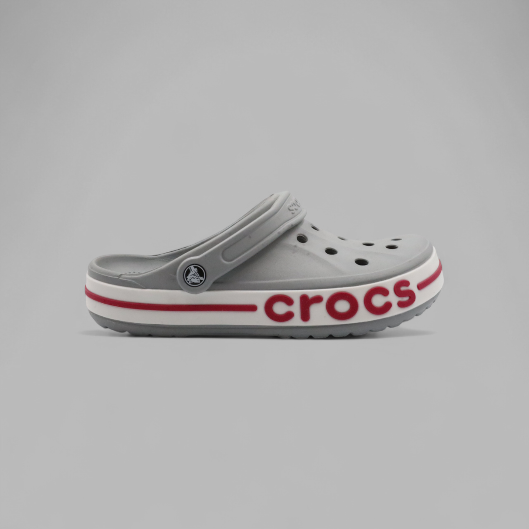 Crocs Gray- Red