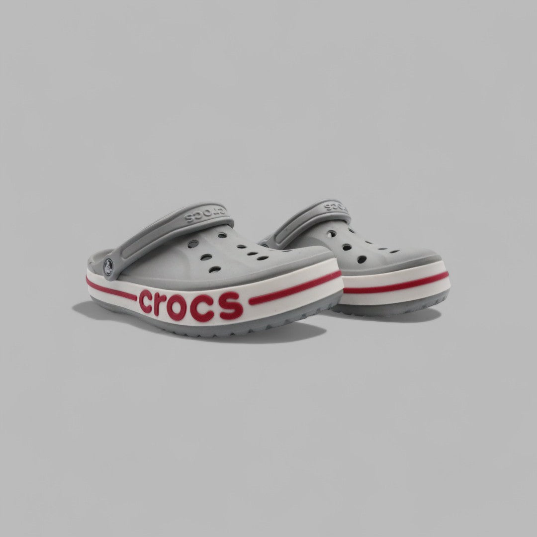 Crocs Gray- Red