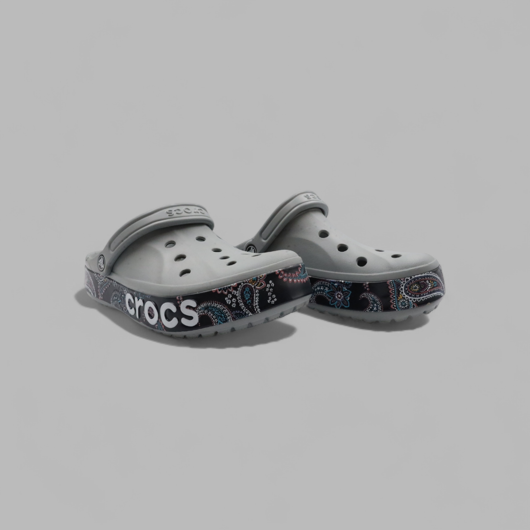 Crocs Gray– Bayaband Graphic Clog