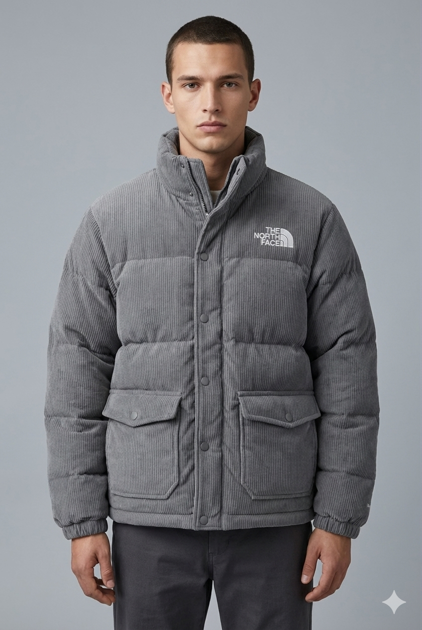 Y-The North Face Nuptse Corduroy Puffer Jacket