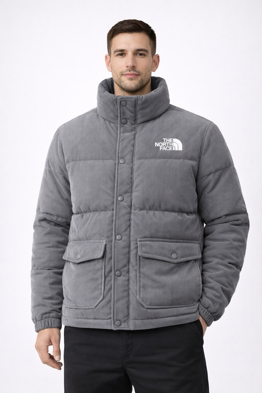 Y-The North Face Nuptse Corduroy Puffer Jacket