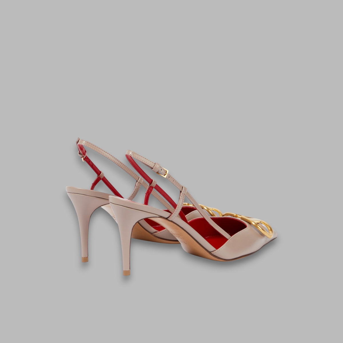 Valentino Garavani VLogo leather slingback pumps