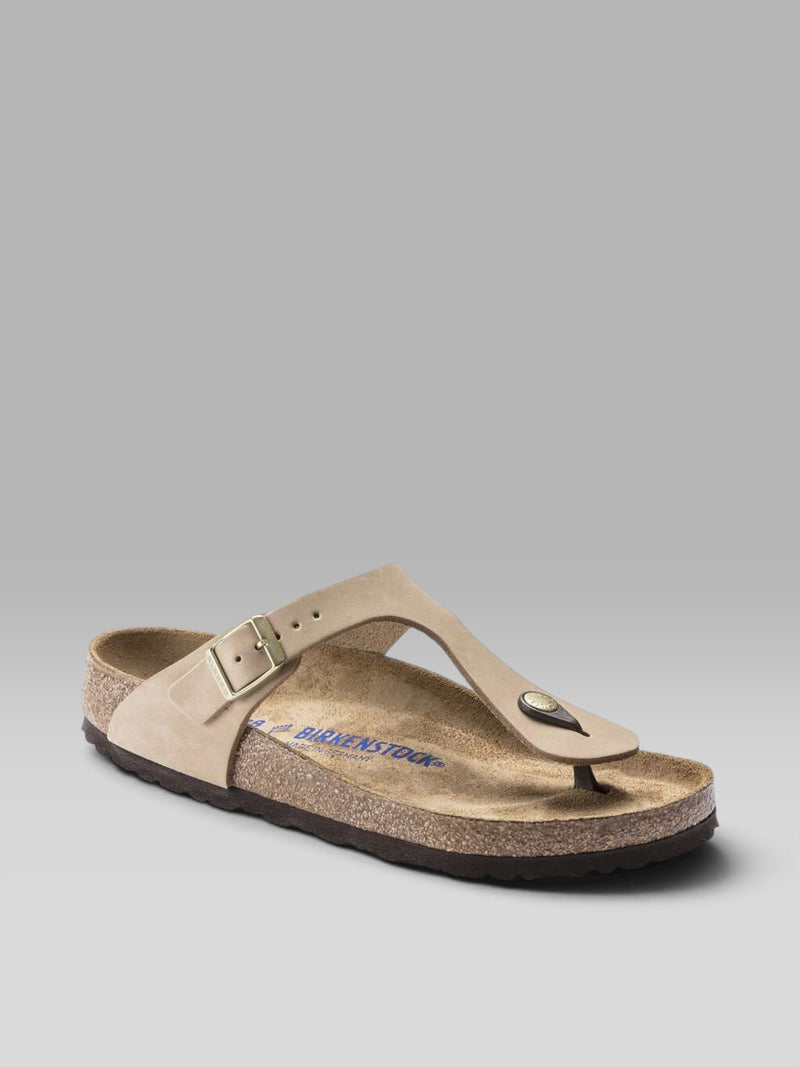 Birkenstock Gizeh Soft Footbed - Taupe (Suede / Nubuck Leather)