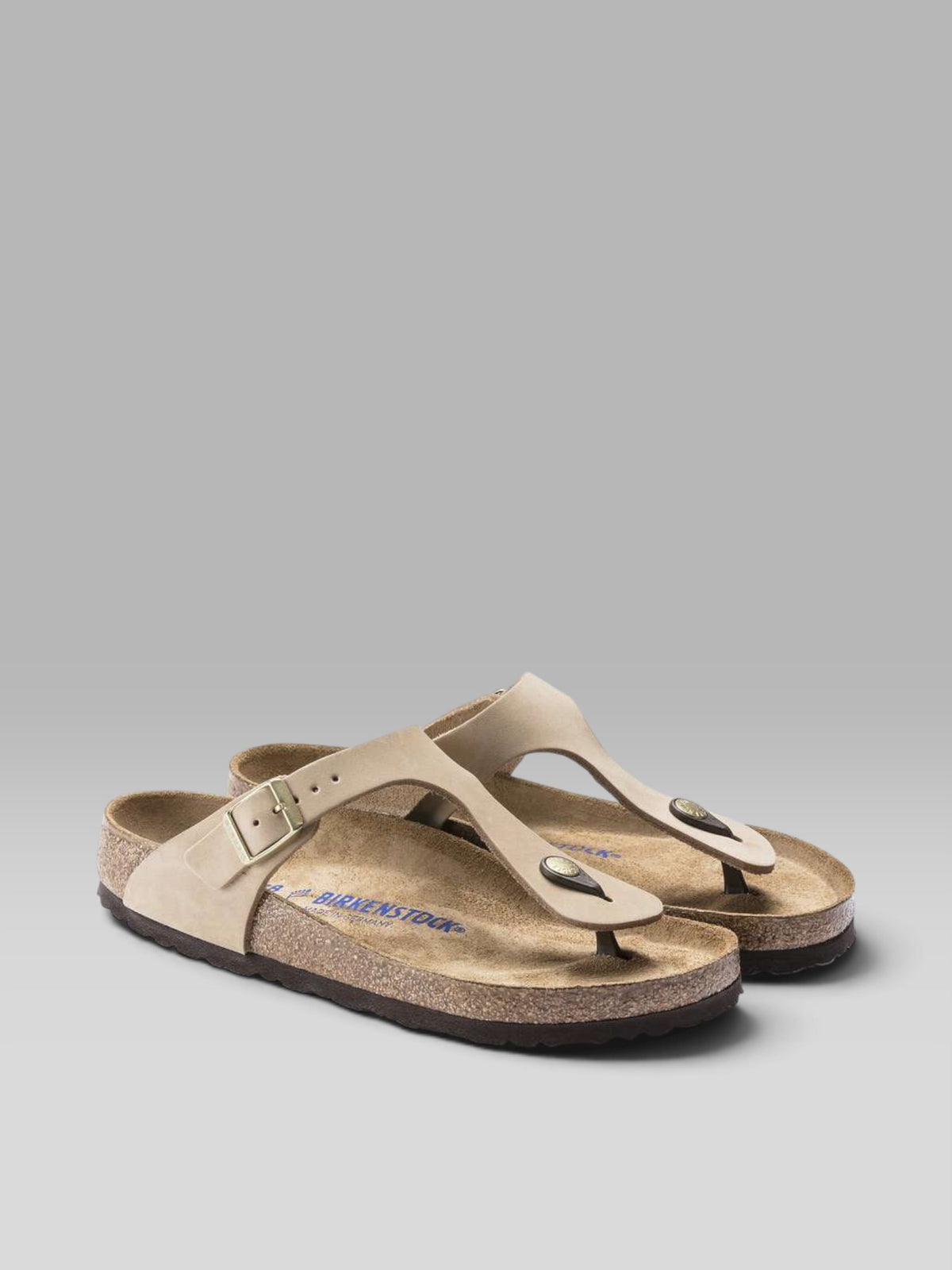 Birkenstock Gizeh Soft Footbed - Taupe (Suede / Nubuck Leather)