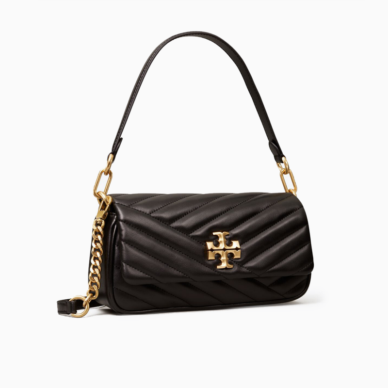 Tory Burch Small Kira Chevron Kaki Black Bag