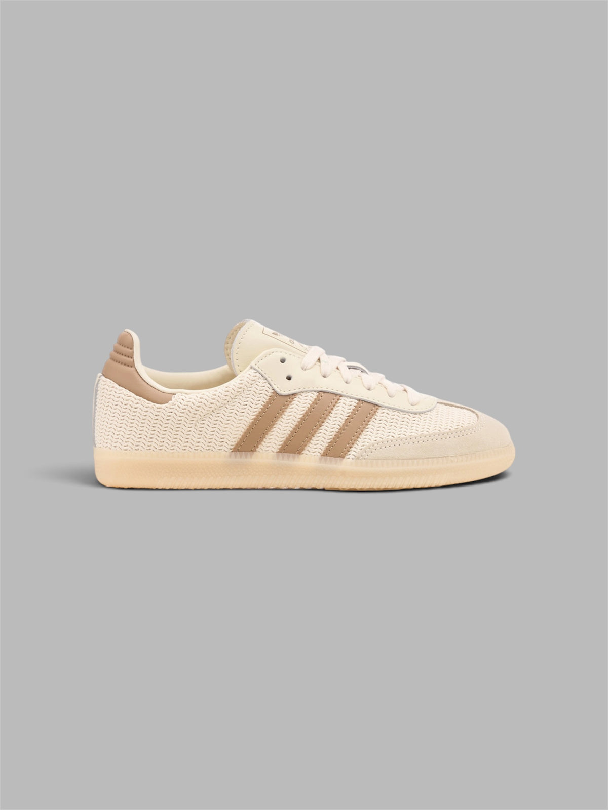 Adidas Samba Woven Mesh Sneakers - Clear Brown / Chalk White