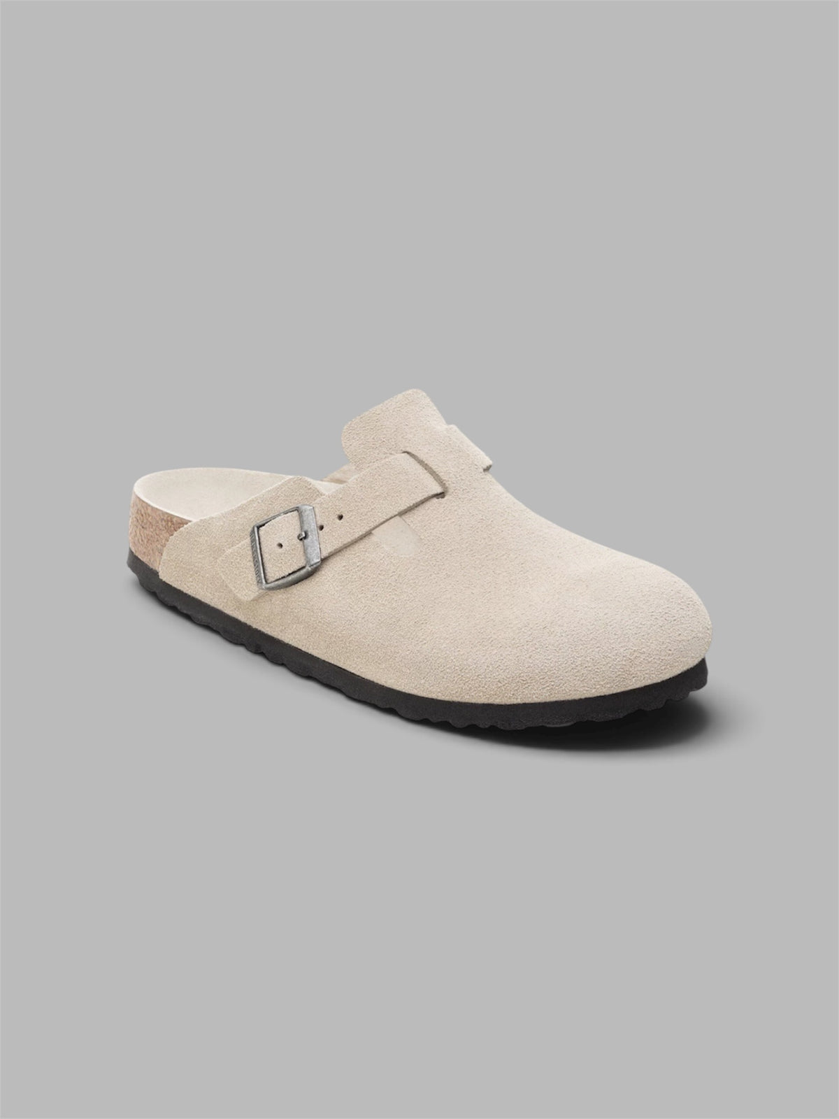 Birkenstock Boston Soft Footbed - Taupe (Suede Leather)