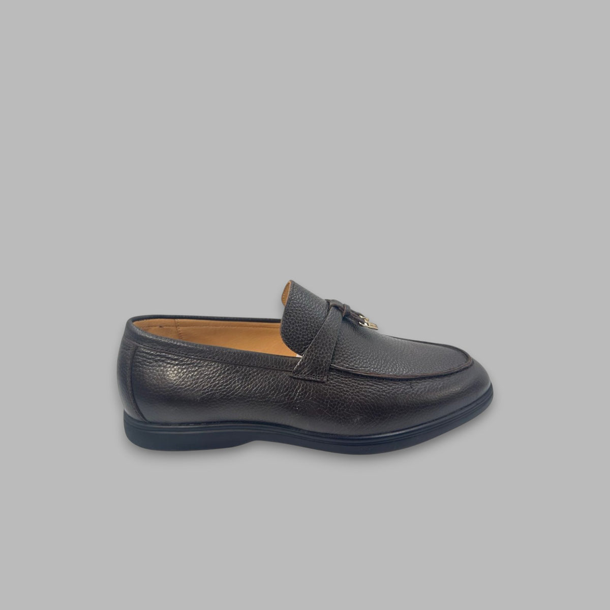 Loro Piana Leather Loafer | Brown