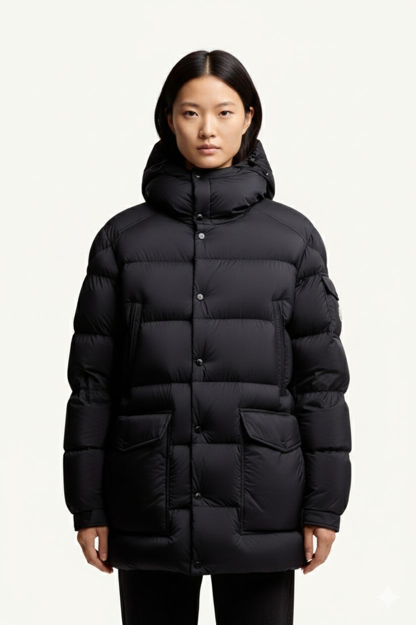 Bretagne Hooded Short Down Jacket