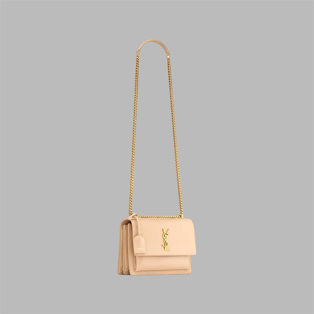 SUNSET MEDIUM IN CROCODILE-EMBOSSED LEATHER