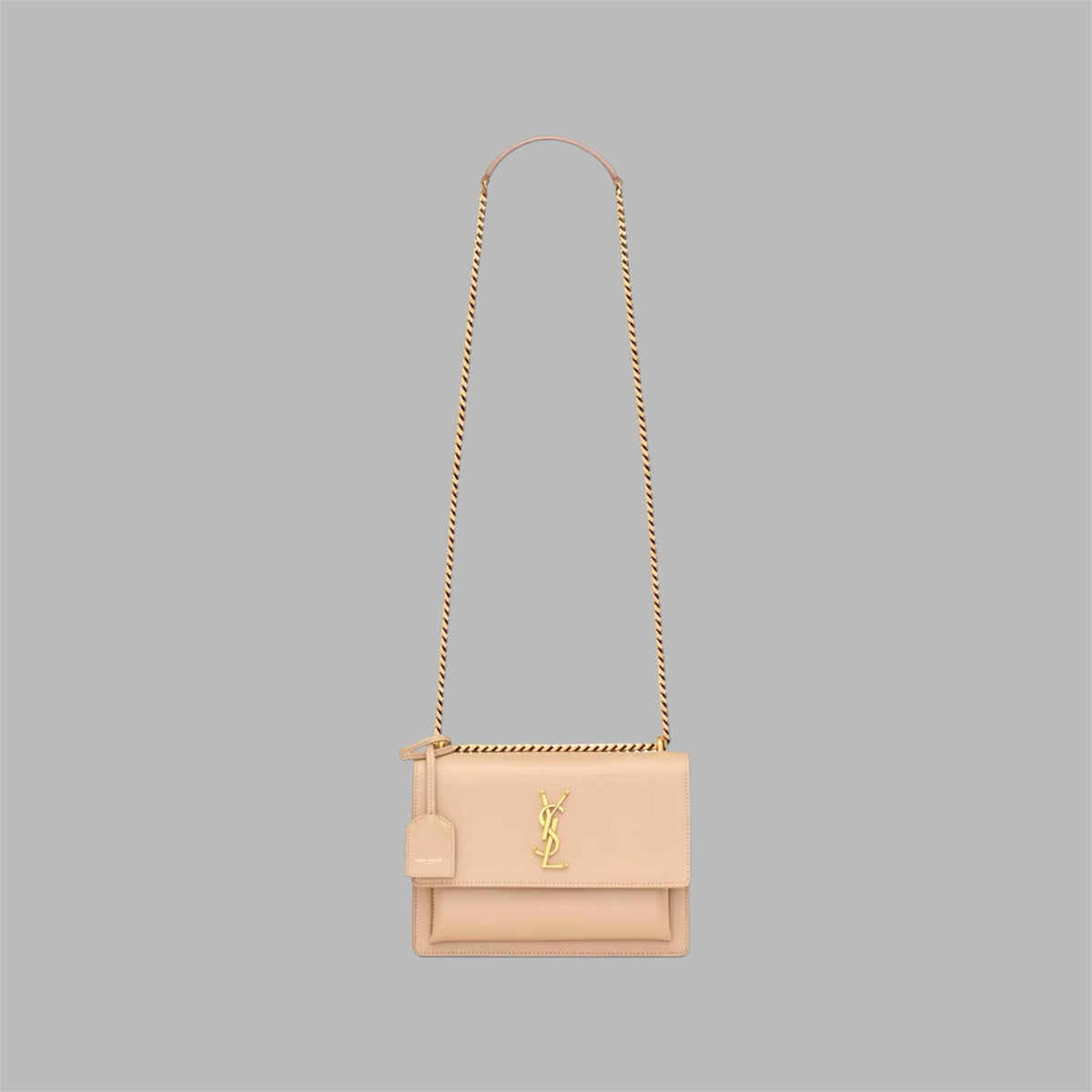 SUNSET MEDIUM IN CROCODILE-EMBOSSED LEATHER