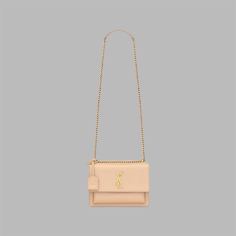 SUNSET MEDIUM IN CROCODILE-EMBOSSED LEATHER
