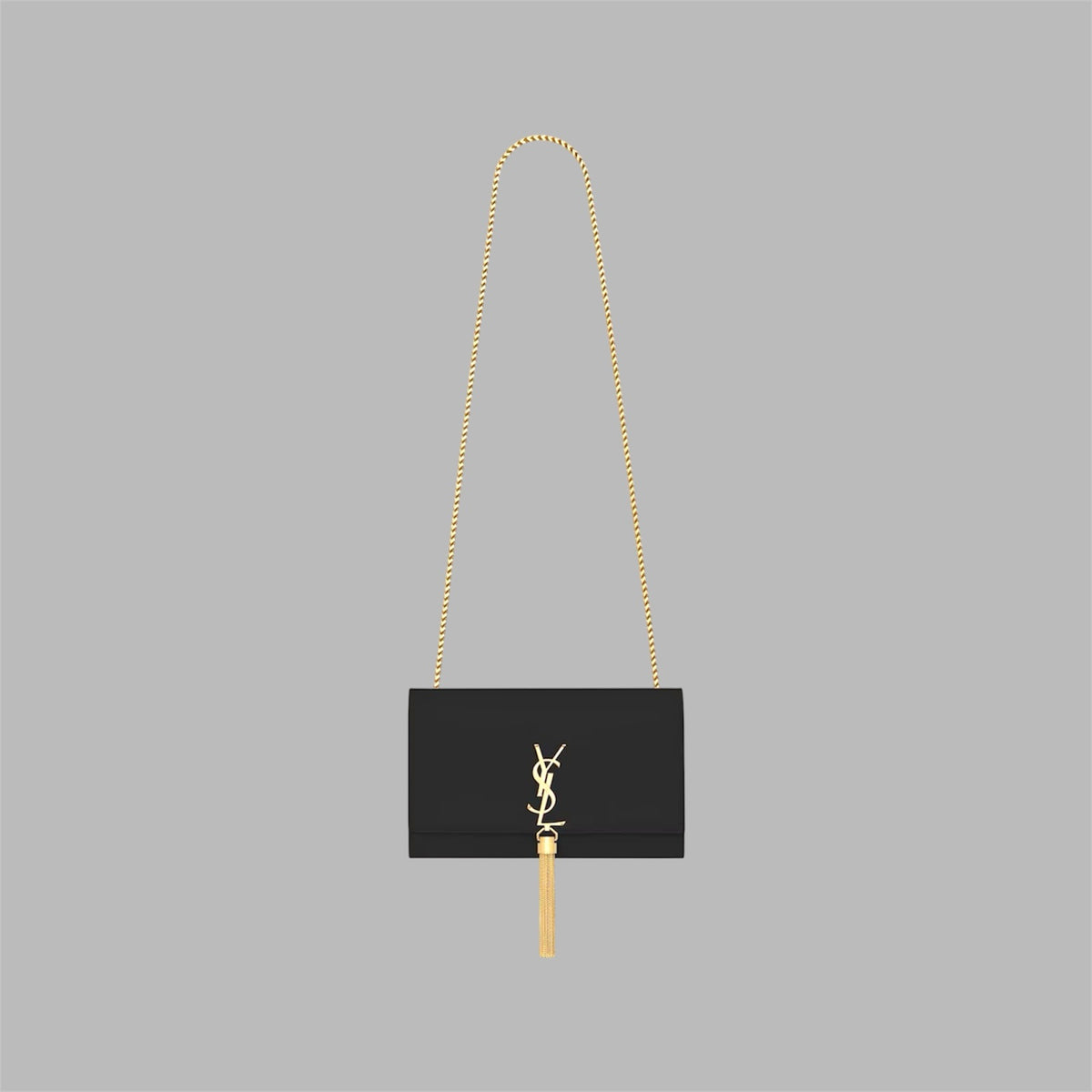 KATE SMALL TASSEL IN GRAIN DE POUDRE EMBOSSED LEATHER