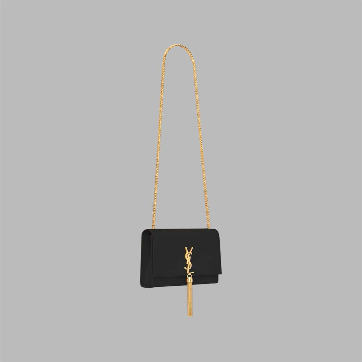 KATE SMALL TASSEL IN GRAIN DE POUDRE EMBOSSED LEATHER