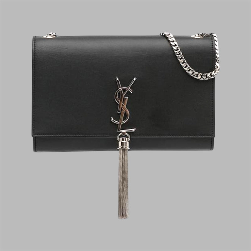 Black Saint Laurent Monogram Kate Tassel Crossbody