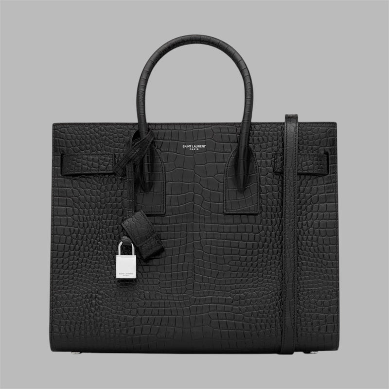 SAC DE JOUR IN CROCODILE-EMBOSSED LEATHER - BABY