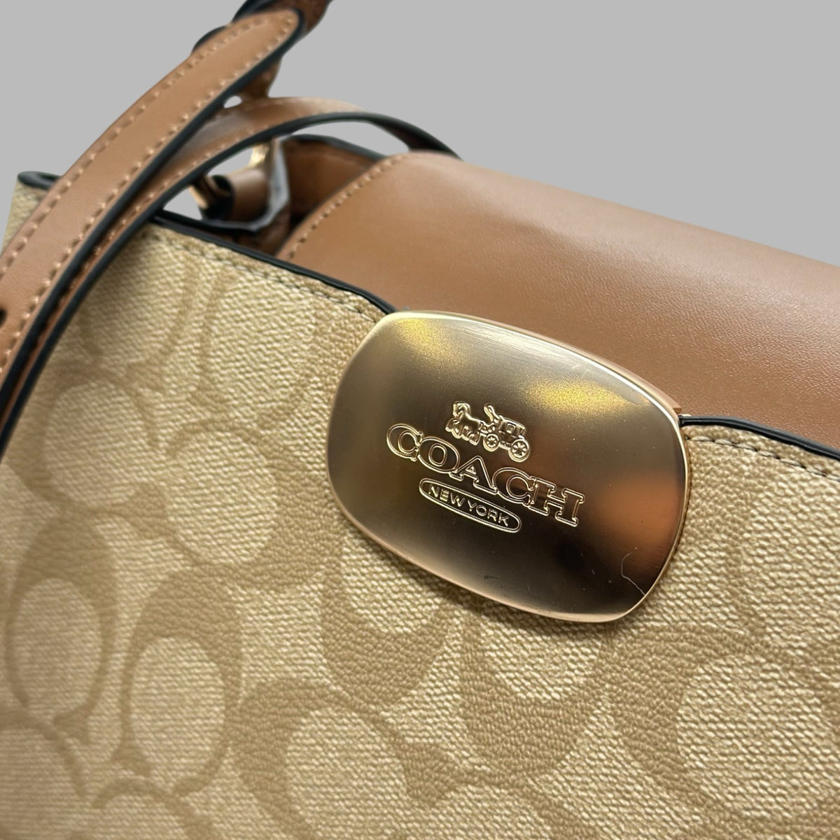 Eliza Top Handle Bag In Signature Canvas
