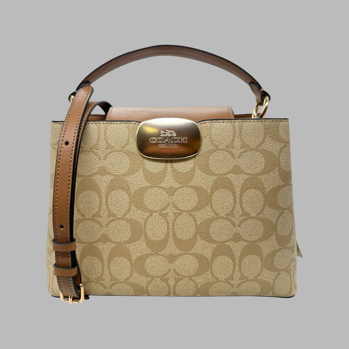 Eliza Top Handle Bag In Signature Canvas