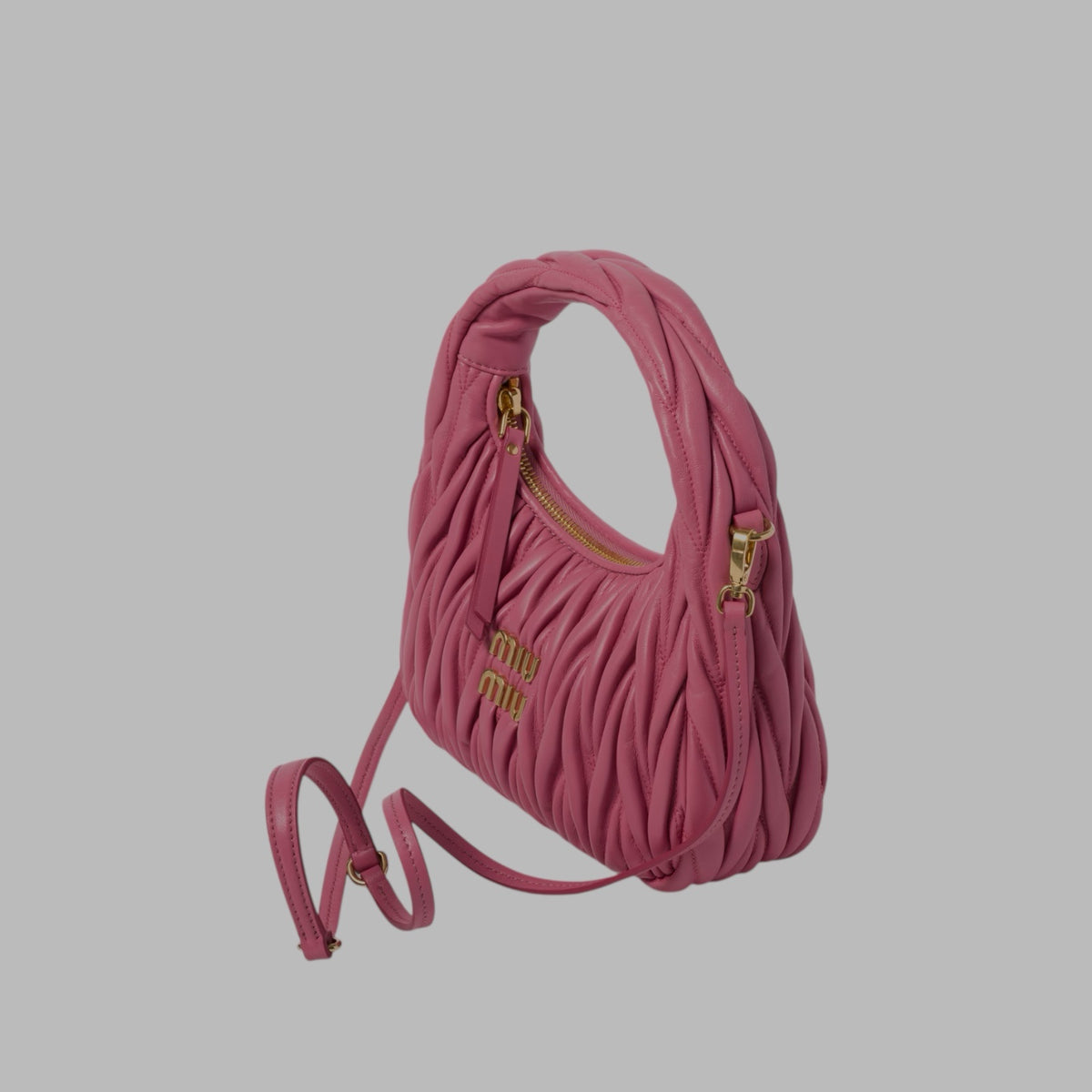 Miu Miu Mini Wander Matelassé Shoulder Bag