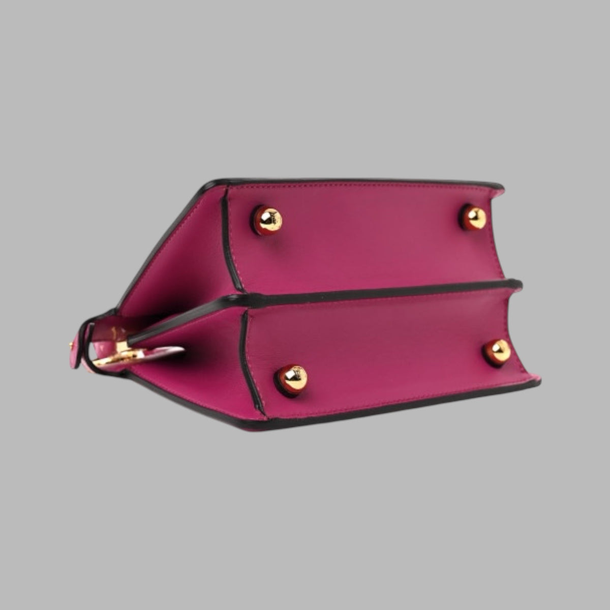 Shiny Nappa Petite Peekaboo I SEE U Satchel Ciclamino Pilar