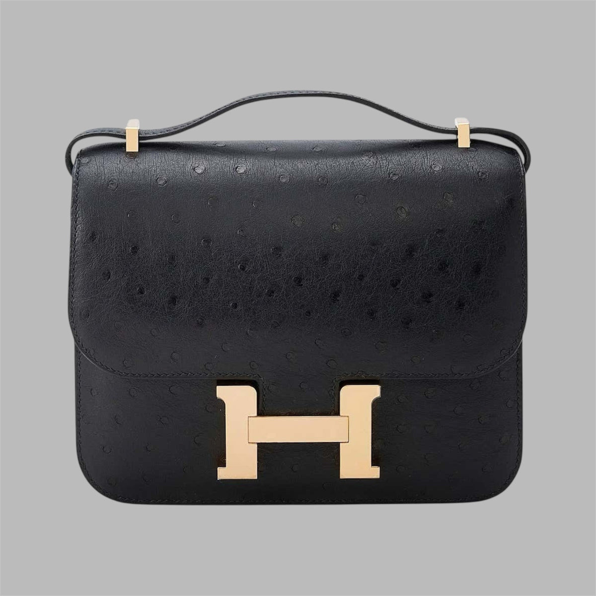 Constance 18 Rose Extreme Epsom Gold Plated Z Stamp