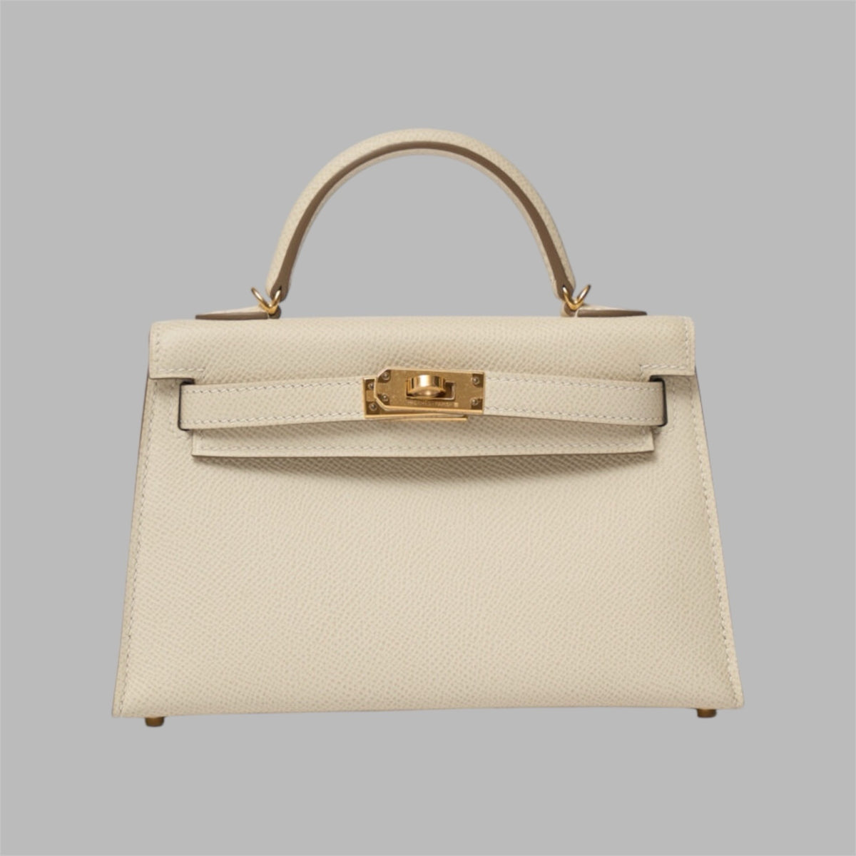 Hermes Kelly 25 Small Sellier Bag Craie Epsom Leather Gold Hardware