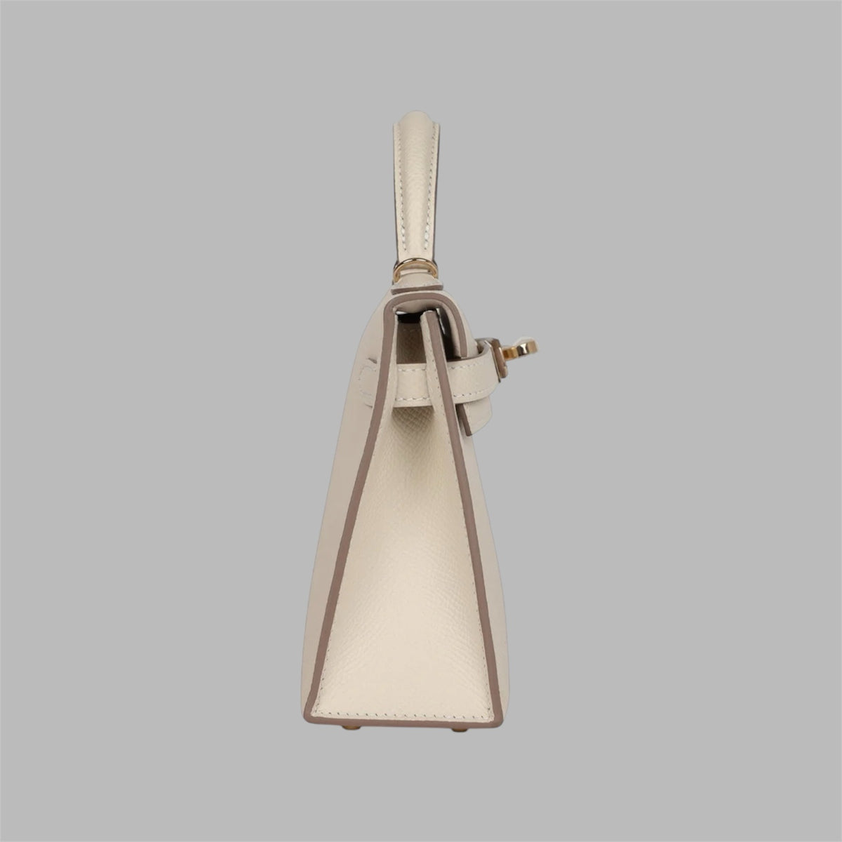Hermes Kelly 20 Mini Sellier Bag Craie Epsom Leather Gold Hardware