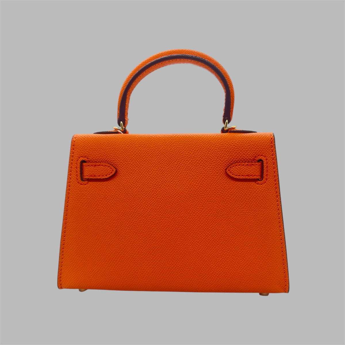 Hermès Kelly 25 retourne handbag strap in Orange Feu Togo leather , GHW