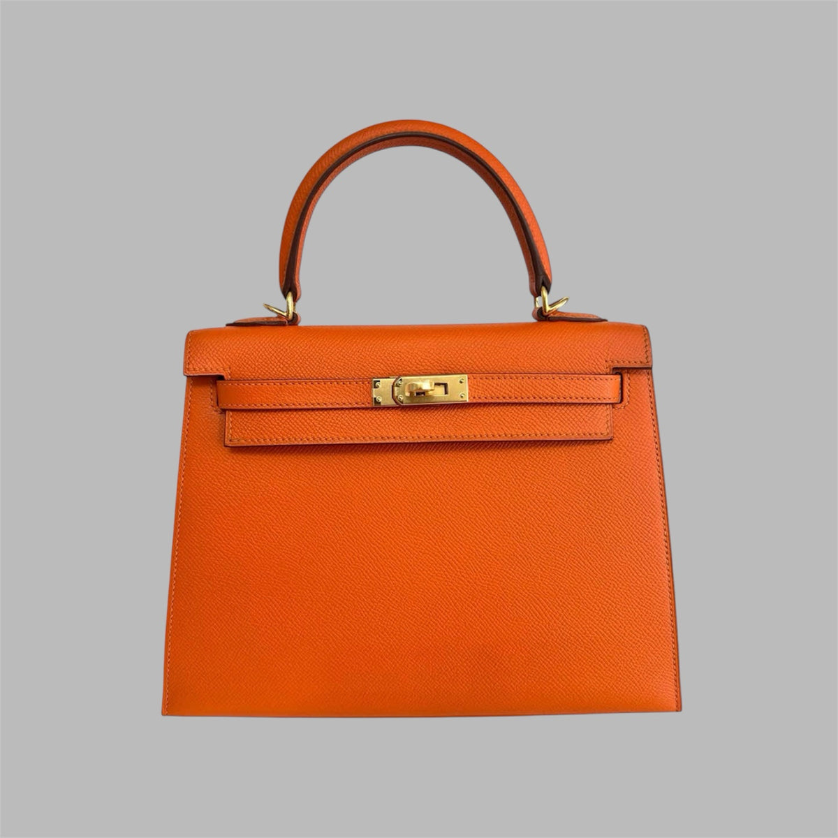 Epsom Horseshoe Mini Kelly Sellier 20 Orange Rouge Casaque