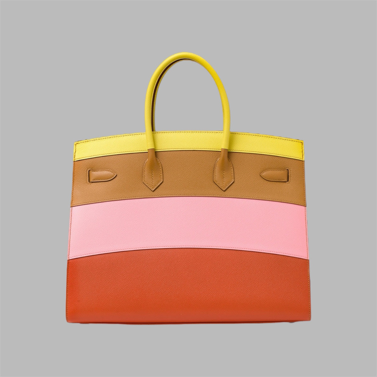 Hermès Birkin 35 Sellier "Sunrise" Rainbow Epsom Palladium Hardware