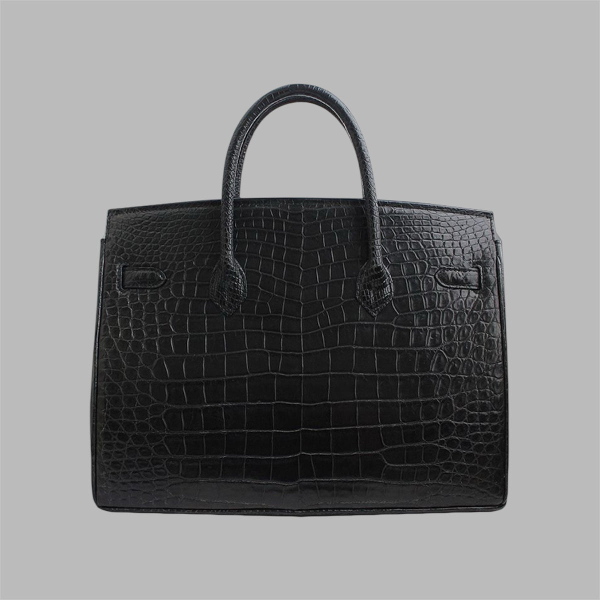 Hermès - Black Crocodile Porosus Lisse Birkin 30